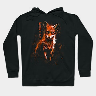 Fox - Kitsune Japanese Art Animal Gift Tee Hoodie